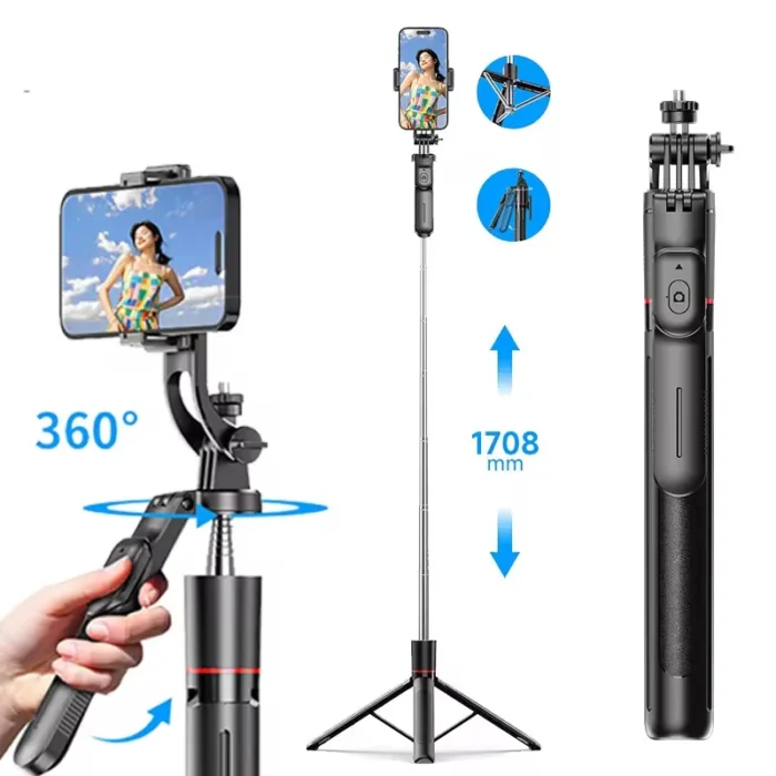 F16 Portable Selfie Stick Stand – Extendable Tripod Phone Holder in Kenya