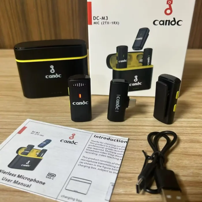DC-M3 wireless earpiece microphone ear clip
