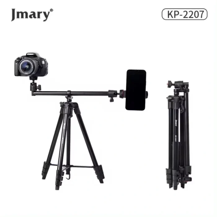 JMARY KP-2207 portable aluminum tripod 133cm height adjustable ball head for vlogging Nairobi Kenya