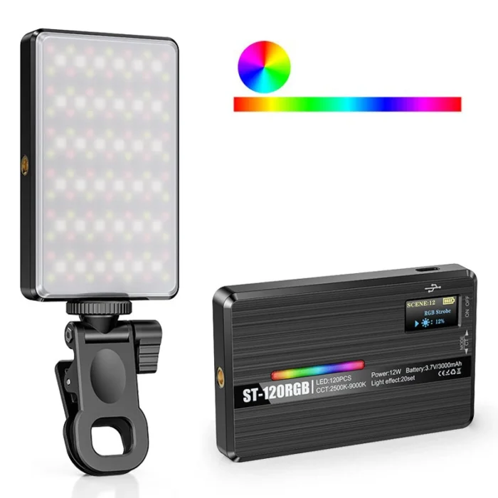 ST120 RGB full color video light 2500-9000K dimmable LED fill light for vlogging Nairobi Kenya