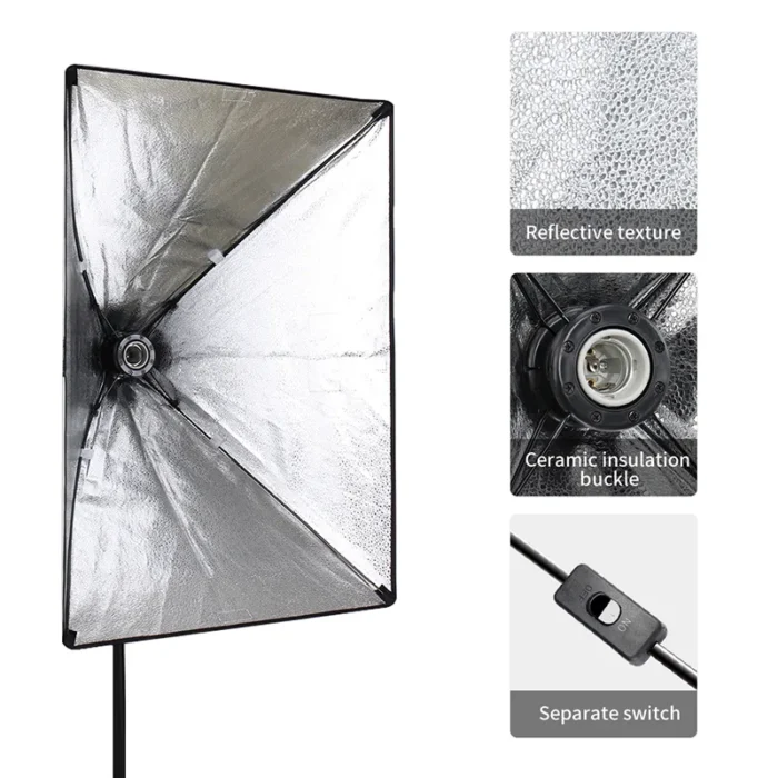 50*70cm Photography Softbox with 2m Stand LED Bulb Nairobi Kenya