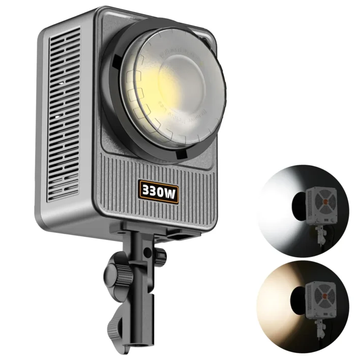 330W high power COB handheld studio light in use for outdoor photography vlogging Nairobi Kenya