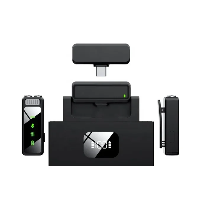 K40 dual wireless lavalier lapel microphone noise reduction plug and play for live streaming Nairobi Kenya